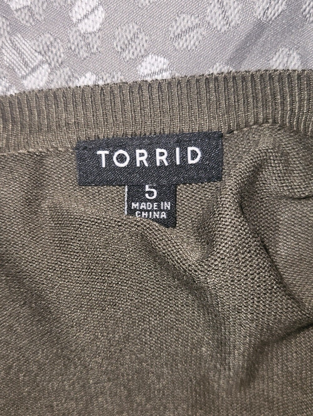 Torrid Olive Green Quarter Sleeve Cardigan - Picture 1 of 3